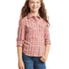 Ariat 10039508 Kids Long Sleeve Shirt Antique Rubia Plaid