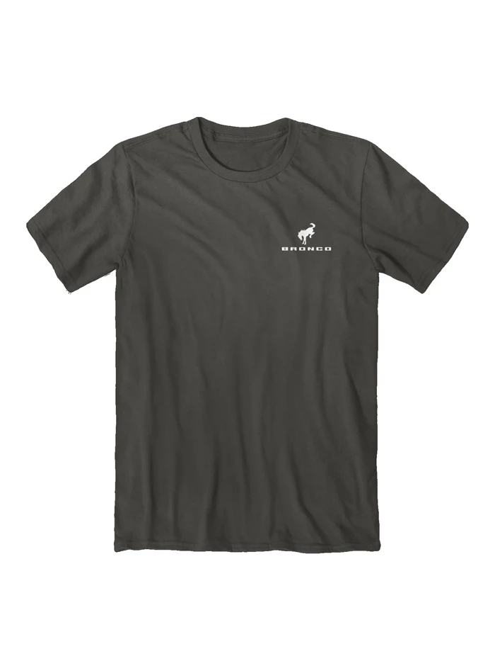 Buck Wear 3686 Mens Bronco Freedom Short Sleeve Graphic Tee Charcoal - Image 2