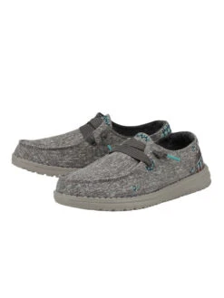 Hey Dude 122163316 Womens Wendy Flora Shoe Tulip Grey - 18