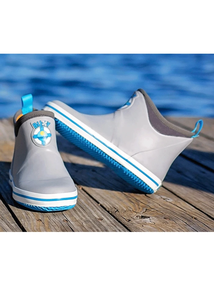 Buoy BB110 Kids Rubber Boots Gray And Blue - Image 2