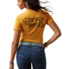Ariat 10045450 Womens Cowboy Posser Short Sleeve Tee Buckhorn Heather